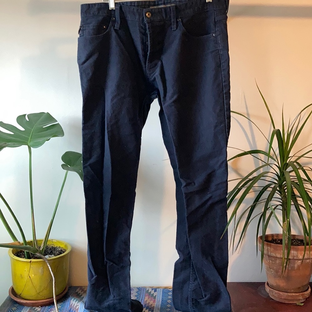 Chrome Navy Canvas Bike Pants